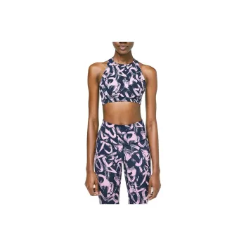 Lululemon Free To Be Serene Sports Underwear Women's Pink Blue Graffiti
