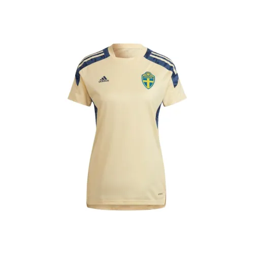 Adidas CONDIVO 21 Soccer Jerseys Women's Yellow-Prone/Marine Blue