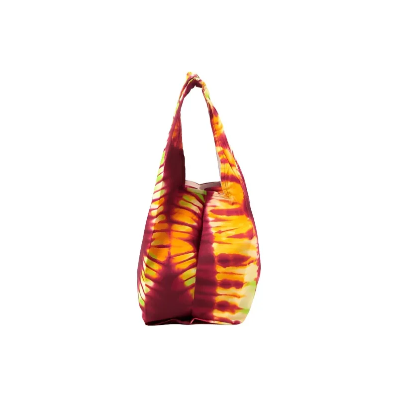 Beams Kanga Cotton One Shoulder Handbags Women's Fuchsia/Turquoise-1
