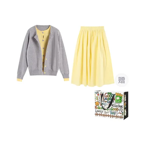 Dippanis Two Piece Skirt Sets Women's
