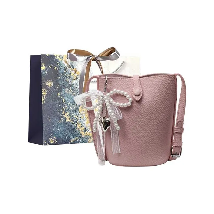 Iman's House PU Shoulder Bag Women's Black Ecru/Pink/Yellow Blue-5