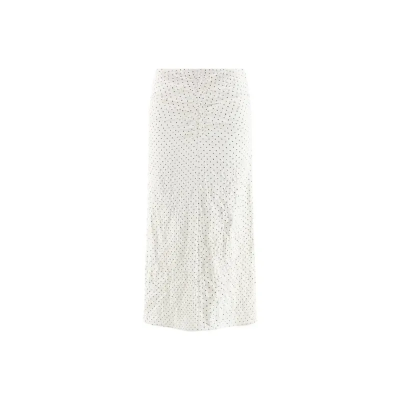 GANNI Casual Long Skirt Women's White-0