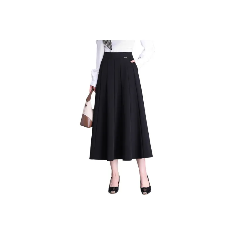 La Chapelle Casual Long Skirt Women's Black-0