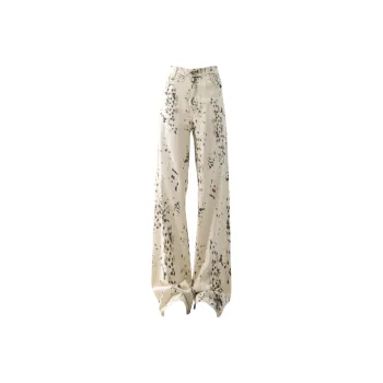 WOHOO Jeans Unisex Leopard Print
