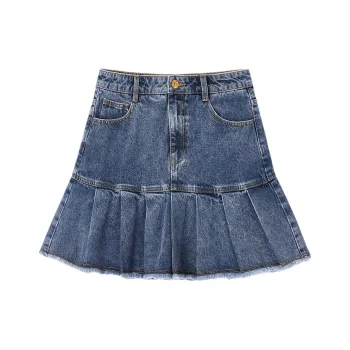 EICHITOO Denim Short Skirts Women's Denim Blue