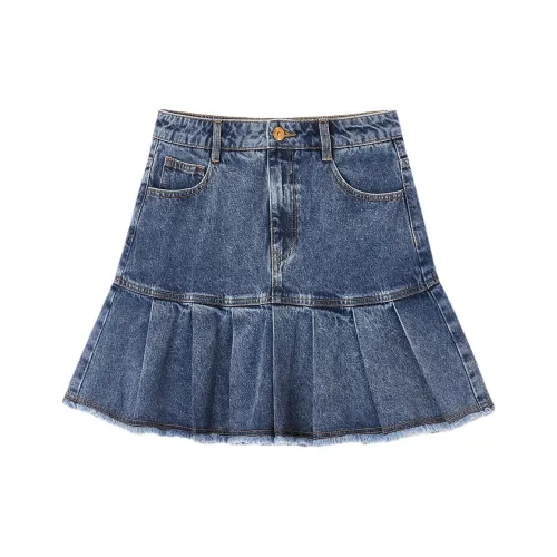 EICHITOO Denim Short Skirts Women's Denim Blue