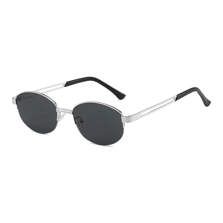 YUZHAOLIN Metal Oval Sunglasses Unisex-3