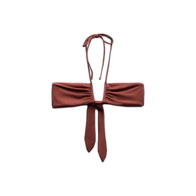 ZARA Bikinis Women's Red Brown-0