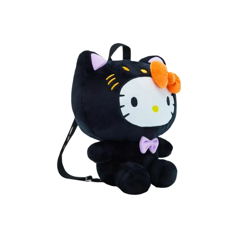 Sanrio Hello Kitty Plush Backpack Women's Black-1
