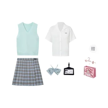 FLIM Uniform Women's Blue Set Includes Small Accessories