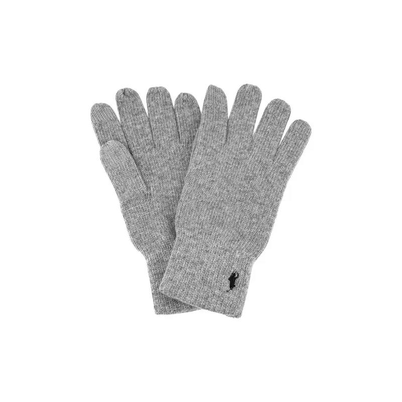 Polo Ralph Lauren   Knit Gloves Unisex Gray-0