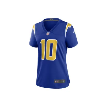 Nike x NFL Los Angeles Chargers Justin Herbert Soccer Jerseys Women's Royal Blue