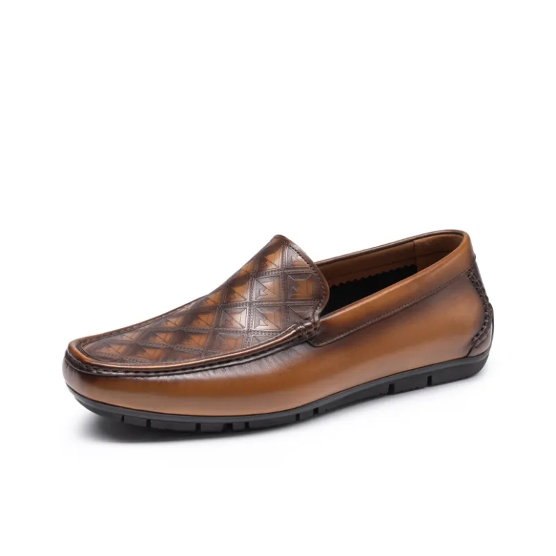 CHRISDIEN DENY Loafers Men Black/Yellow Brown-7