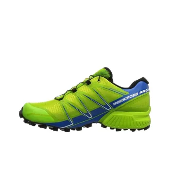 SALOMON SPEEDCROSS PRO Cushioning, Wear Resistant Low Top Trail Running Shoes Men's Green