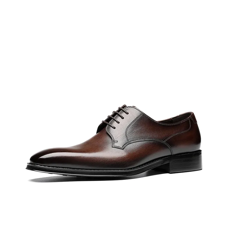 Bansley Dress Shoes Men Low Top Black-6