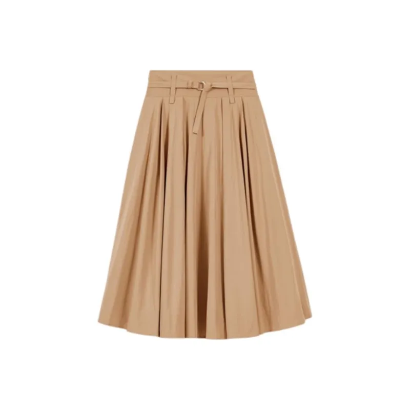 Maje Pleated Midi Skirt-0