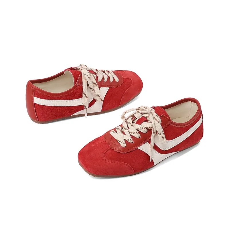 XICUNMINGWU Low Top Casual Shoes Women's Red-2