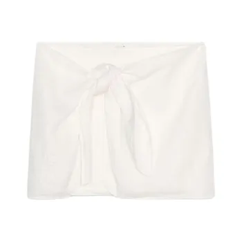 ZARA ZW Series Casual Short Skirts Women's White