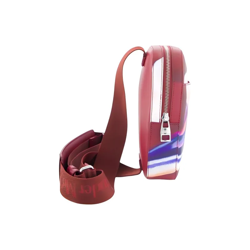 Alexander McQueen Leather Shoulder Bag Crossbody Bag Sling Bags Men's Multicolor-2