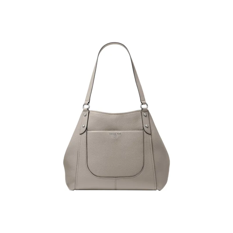 MICHAEL KORS Molly Litchi Grain Leather Tote Bag Shopping Bag Handbag Shoulder Bag Women's Pearl Gray-0
