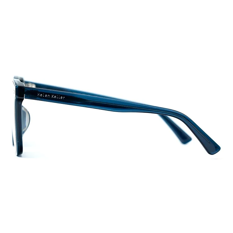 HELEN KELLER Plate Frame Square Sunglasses Unisex-7