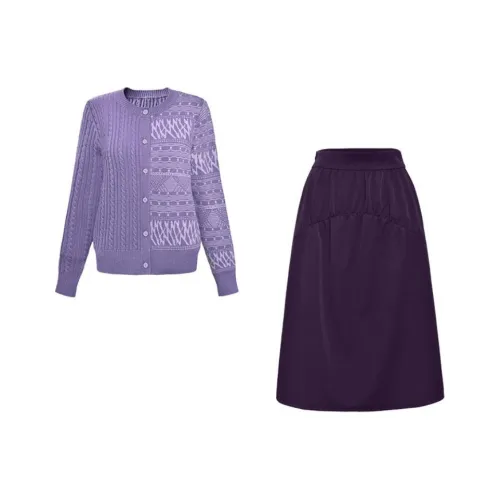 DIFFIE RIEGER Skirt Set Women's Mysterious Purple