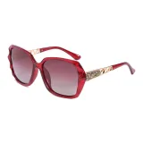 Red Frame with Dual Gray Lenses