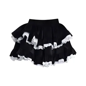 KKX Casual Short Skirts Women's Black