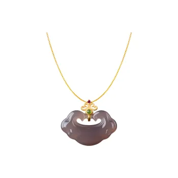 Stone Notes Chalcedony Jade Necklaces Unisex