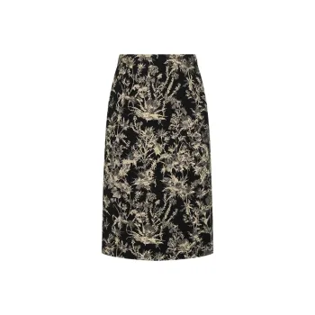 DIOR Casual Long Skirt Women's Black