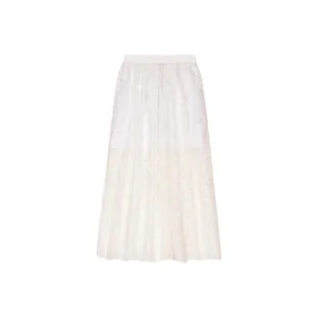 Maje Floral lace Maxi Skirt