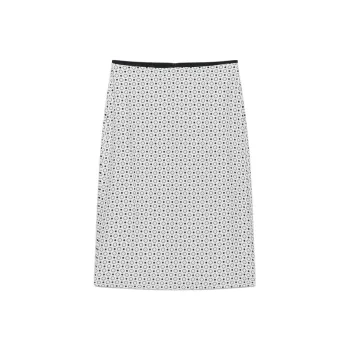 ARITZIA FW24 Wilfred Isadora Silk Skirt Casual Long Skirts Women's Light Birch Black/Light Birch Wood Black