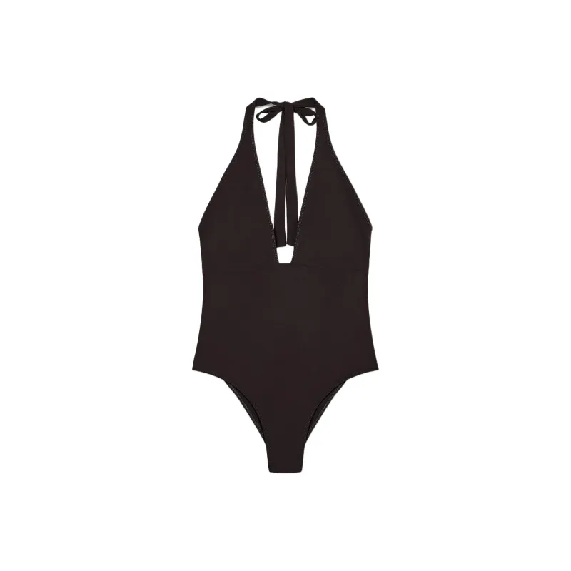 ZARA One piece Swimsuit Women's Chocolate-0