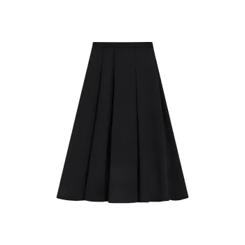 THEORY Pleated Midi Skirt