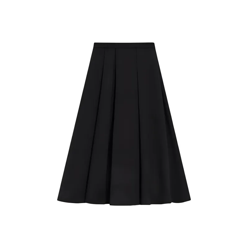 THEORY Pleated Midi Skirt-0