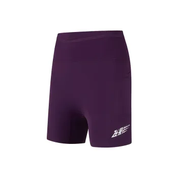 QIAODAN Feiying Sports Shorts Women's Black Currant Purple