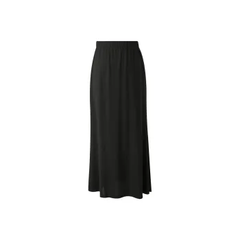 3COLOUR Casual Long Skirt Women's Classic Black
