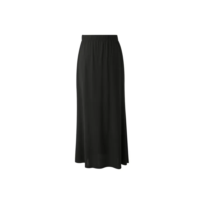 3COLOUR Casual Long Skirt Women's Classic Black-0
