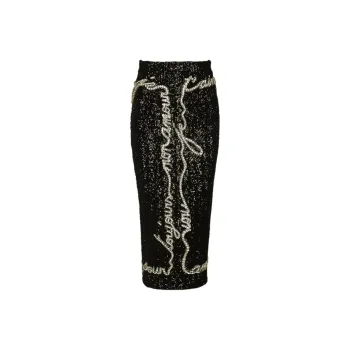 BALMAIN Sequin embellished Midi Skirt