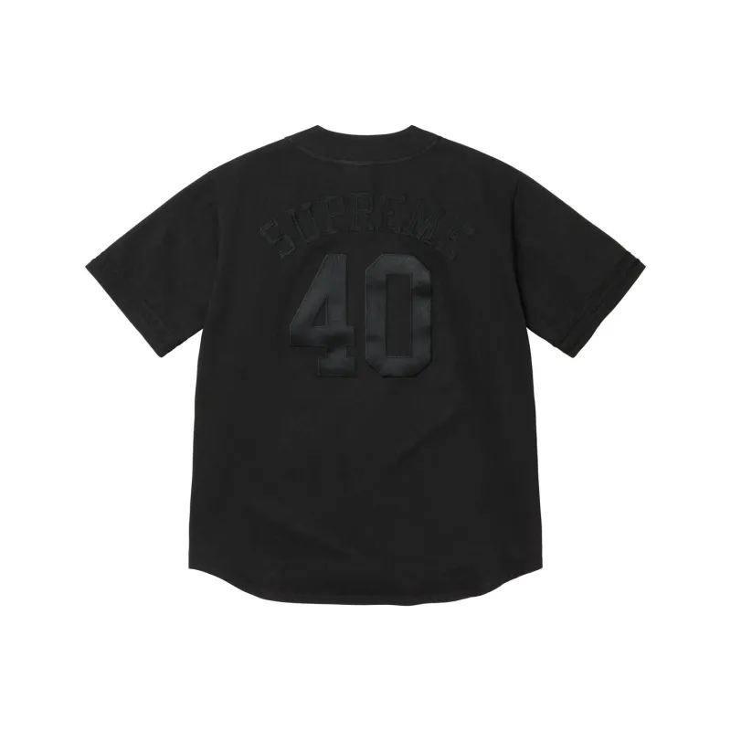 Supreme 40 Acres Twill Baseball Jersey-0