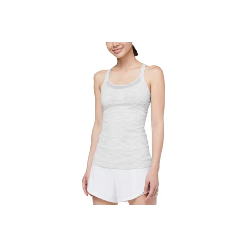 Lululemon Rally Your Heart Sport Vests Women's Gray White