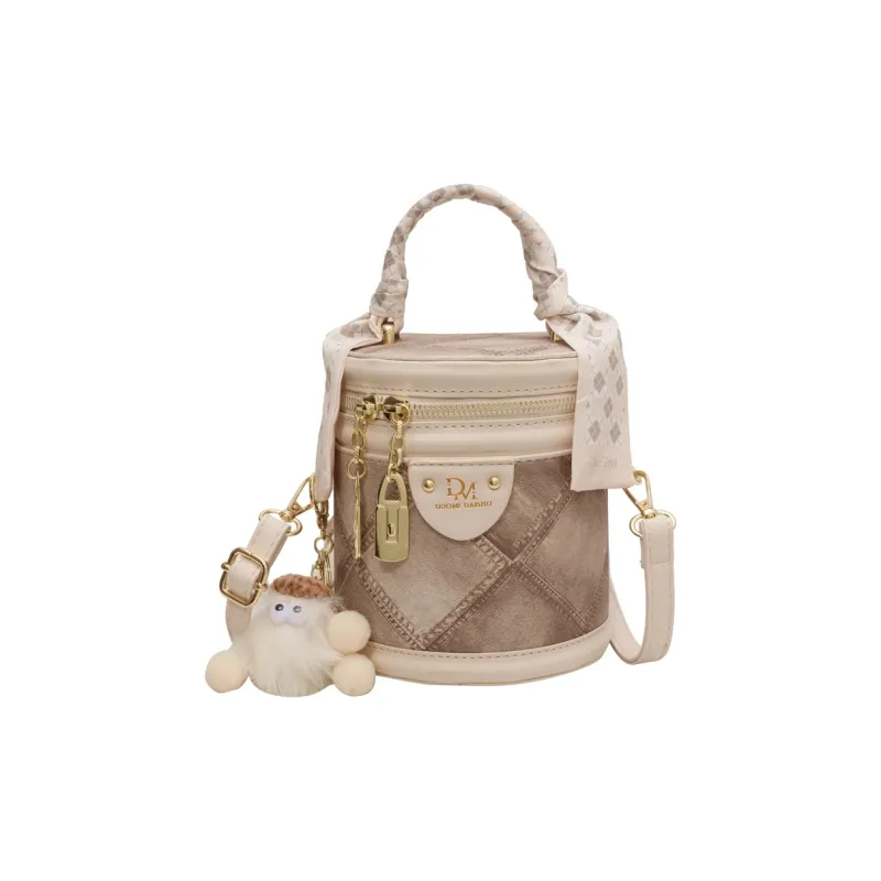 FCTOSSR PU Bucket Bag Handbag Regular Women's White/Black/Blue-0