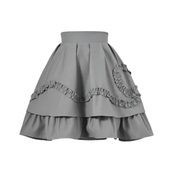 SNBL Casual Short Skirts Women's Gray