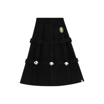 B.Duck Casual Long Skirts Women's Black