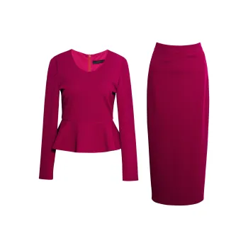 ROEYSHOUSE Skirt Set Women's Ancora Red