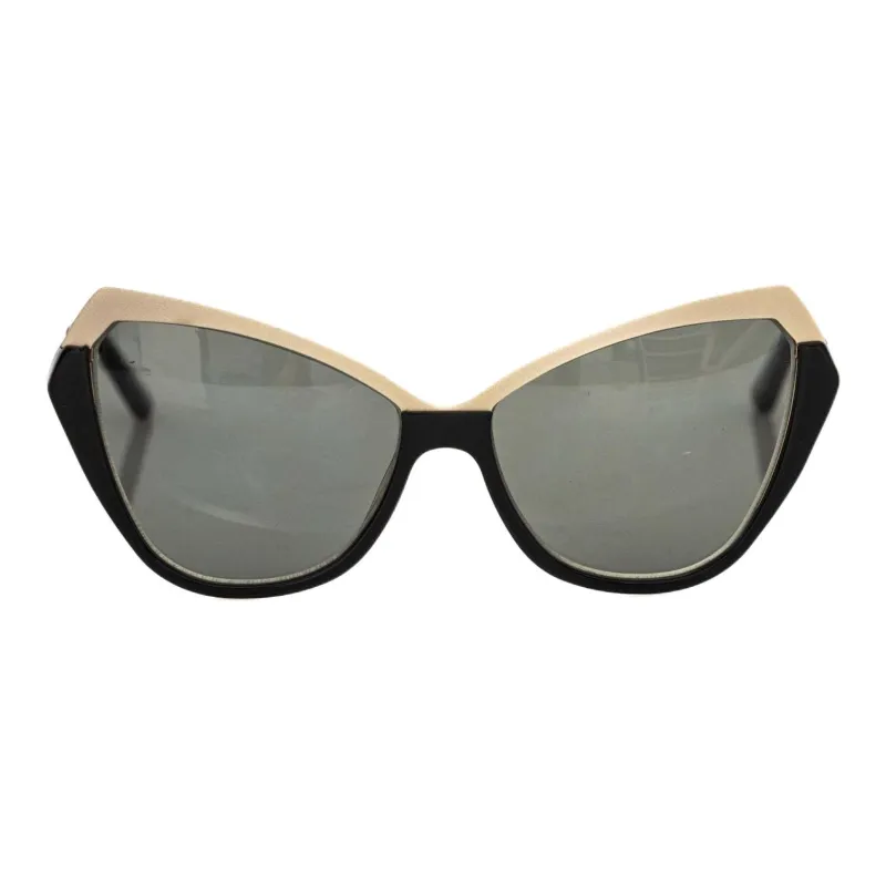 Frankie Morello Acetate Cat Eye Sunglasses Women's Black-2