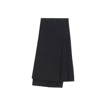 Yohji Yamamoto Casual Long Skirts Women's Black