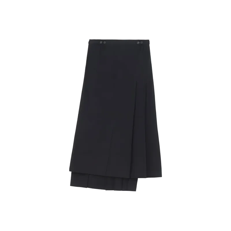 Yohji Yamamoto Casual Long Skirts Women's Black-0