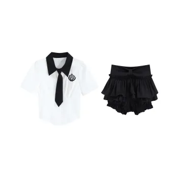 PZGE Uniform Women's Set White+Black