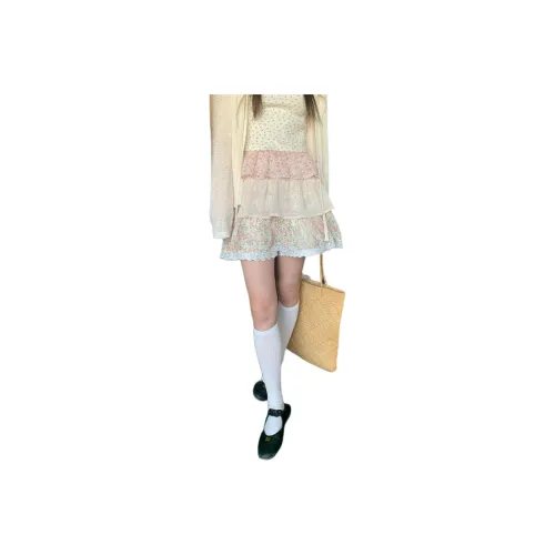 HUOLIDEDITU Casual Short Skirts Women's Floral